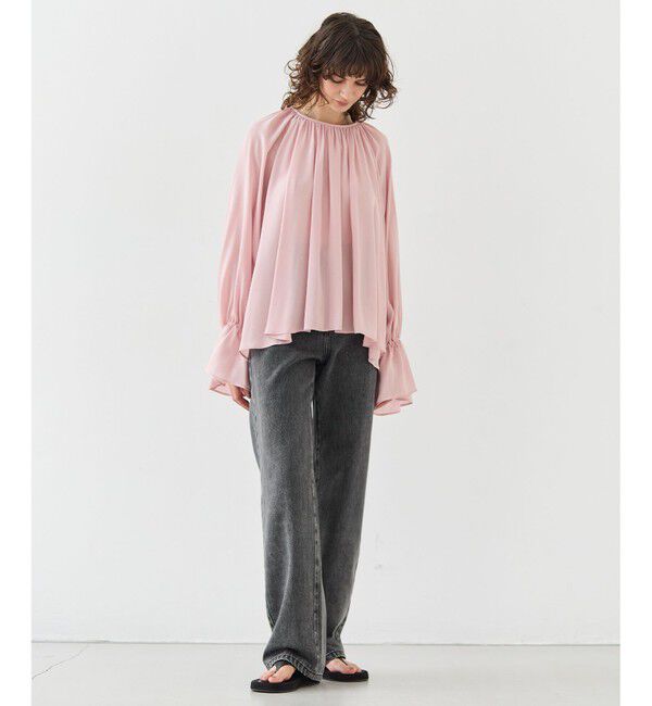 BEIGE,「【洗える・SPRiNG 3月号掲載】FICUS / デニムワイドストレートパンツ」|デニム|