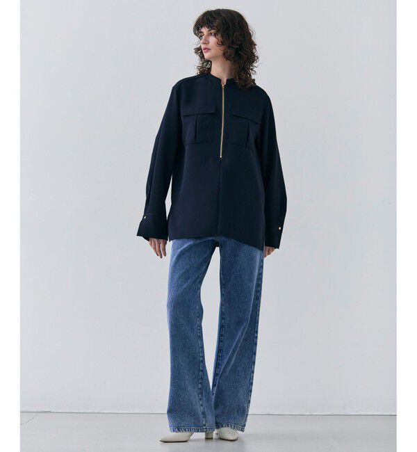 BEIGE,「【洗える・SPRiNG 3月号掲載】FICUS / デニムワイドストレートパンツ」|デニム|