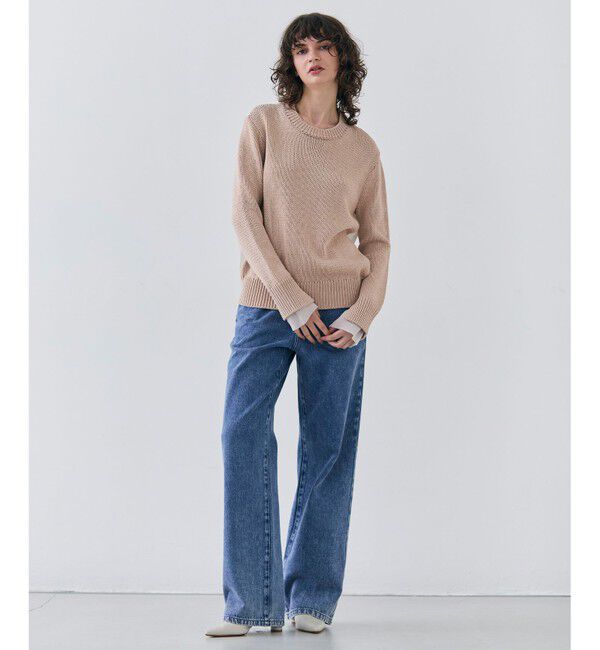 BEIGE,「【洗える・SPRiNG 3月号掲載】FICUS / デニムワイドストレートパンツ」|デニム|