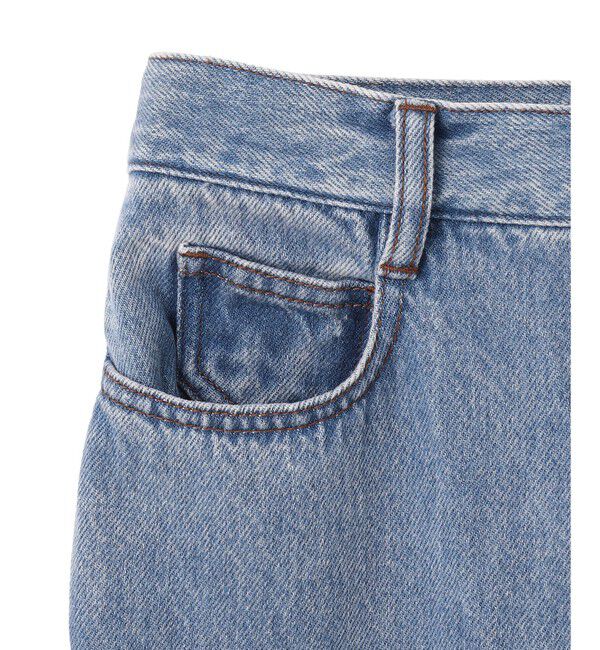 BEIGE,「【洗える・SPRiNG 3月号掲載】FICUS / デニムワイドストレートパンツ」|デニム|