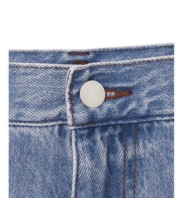 BEIGE,「【洗える・SPRiNG 3月号掲載】FICUS / デニムワイドストレートパンツ」|デニム|