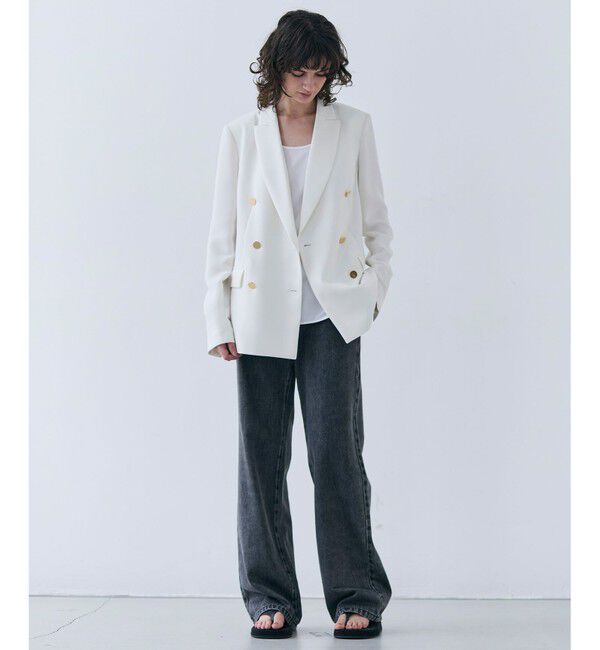 BEIGE,「【洗える・SPRiNG 3月号掲載】FICUS / デニムワイドストレートパンツ」|デニム|