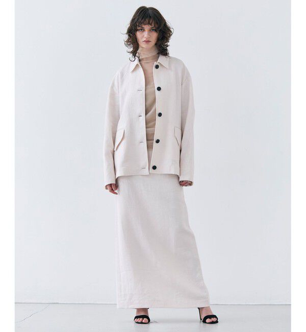 BEIGE,「【Oggi 5月号掲載】CRINUM / Iラインリネンマキシスカート」|スカート|