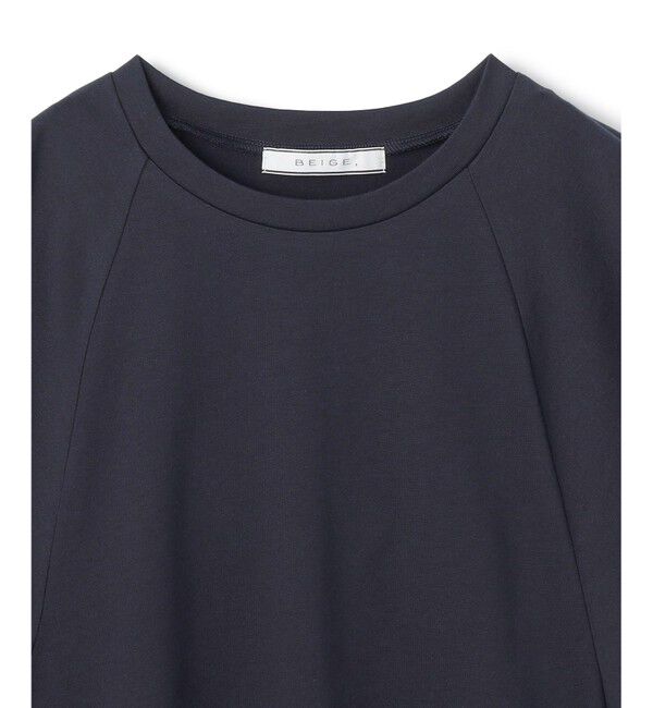 BEIGE,「【洗える】STOCK / オーガニックコットン半袖ギャザートップス」|Tシャツ・カットソー|