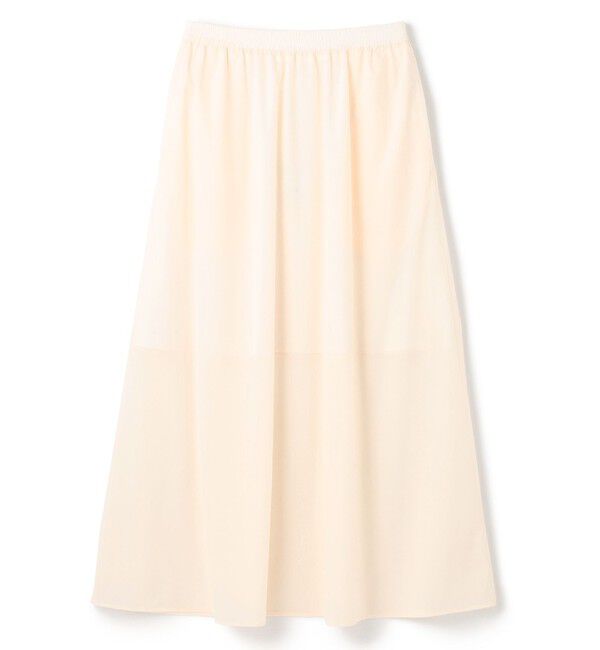 BEIGE,「【洗える/セットアップ対応】SPIGA / ギャザーロングフレアスカート」|スカート|