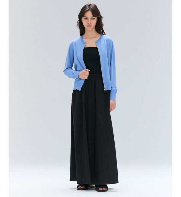 BEIGE,「【洗える/セットアップ対応】SPIGA / ギャザーロングフレアスカート」|スカート|