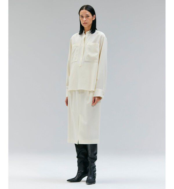 BEIGE,「【VERY NaVY12月号掲載】TERNES / 2タックウールスカート」|スカート|