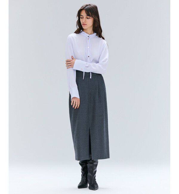 BEIGE,「【VERY NaVY12月号掲載】TERNES / 2タックウールスカート」|スカート|