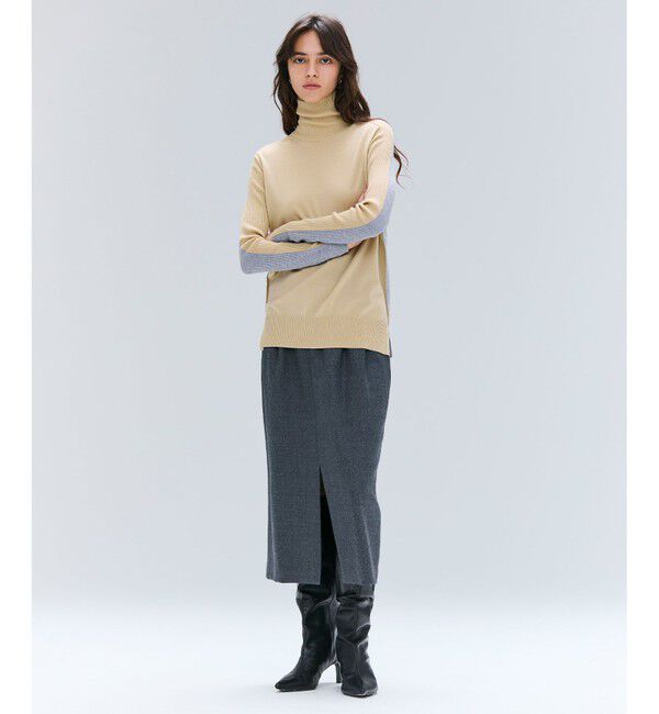 BEIGE,「【VERY NaVY12月号掲載】TERNES / 2タックウールスカート」|スカート|