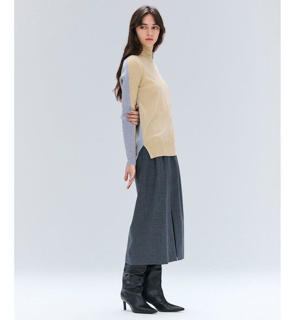 BEIGE,「【VERY NaVY12月号掲載】TERNES / 2タックウールスカート」|スカート|