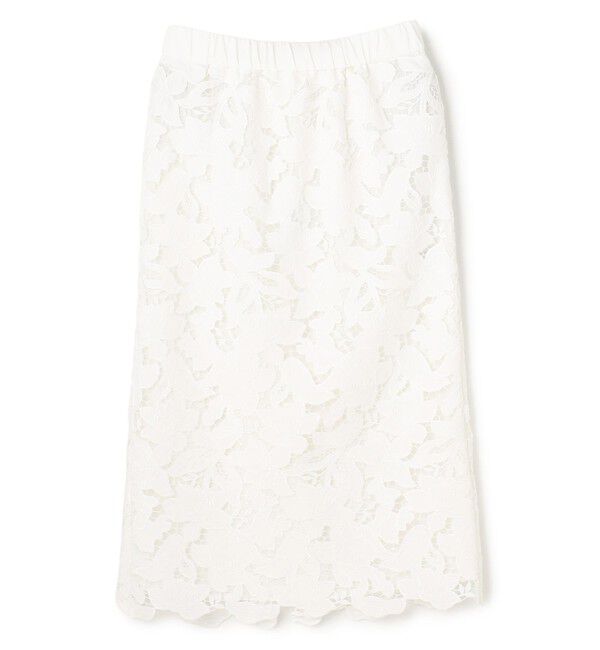 BEIGE,「CITRINE / エンブロイダリーレースイージースカート」|スカート|