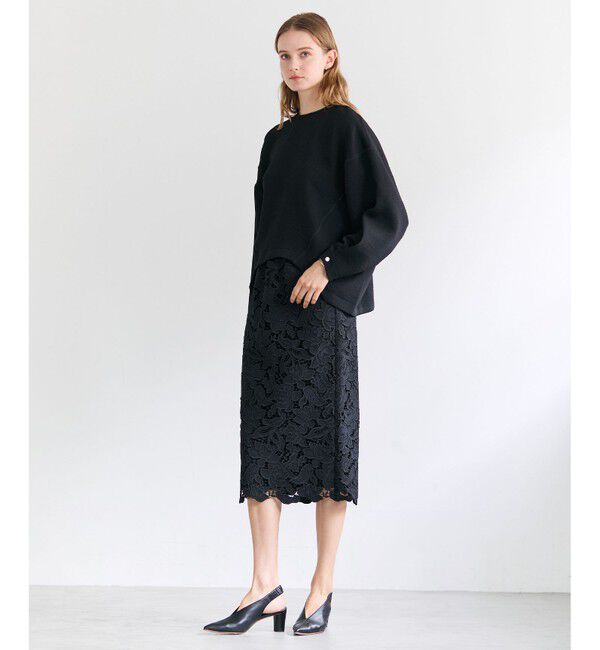 BEIGE,「CITRINE / エンブロイダリーレースイージースカート」|スカート|