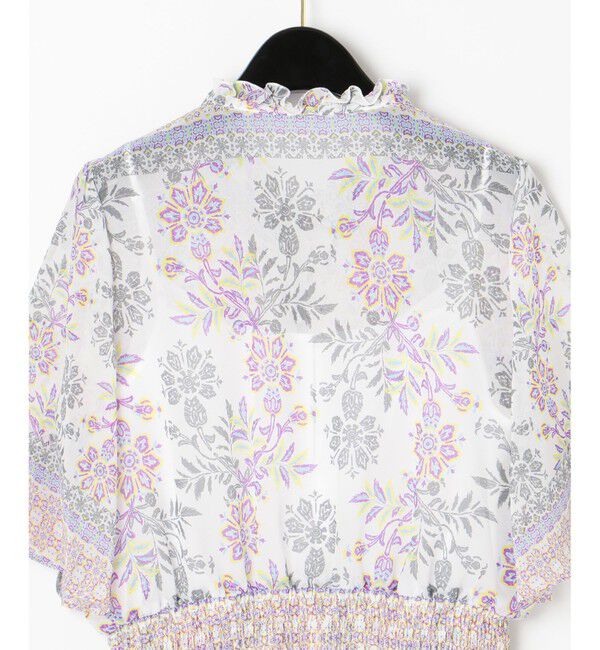 GRACE CONTINENTAL「サラサシフォンショートトップ」|シャツ・ブラウス|