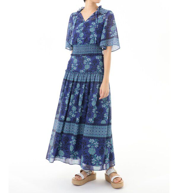 GRACE CONTINENTAL「サラサシフォンショートトップ」|シャツ・ブラウス|