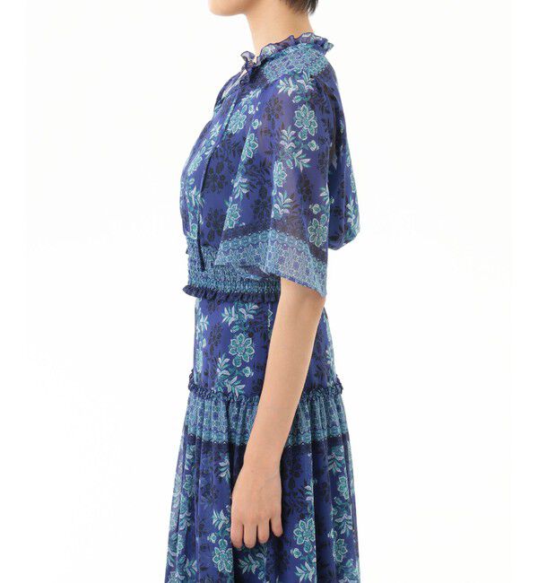 GRACE CONTINENTAL「サラサシフォンショートトップ」|シャツ・ブラウス|