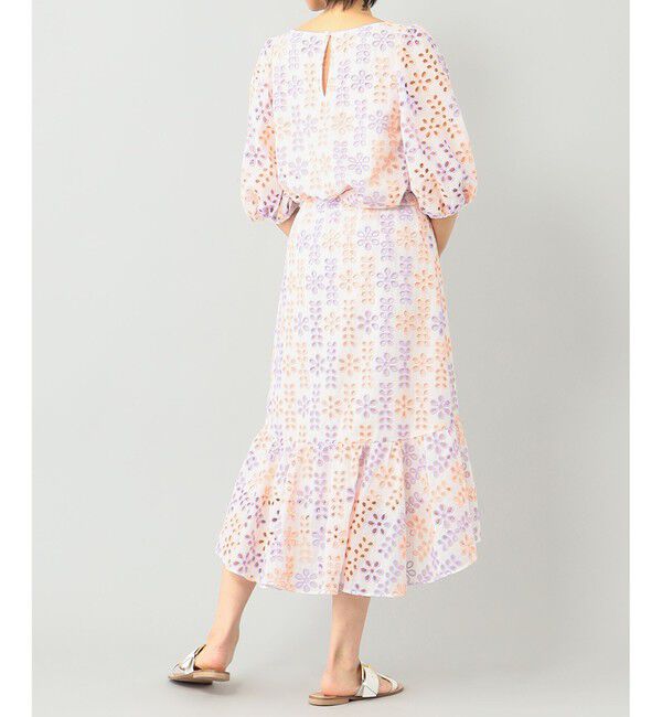  「バイカラーカットワークスカート」|スカート|