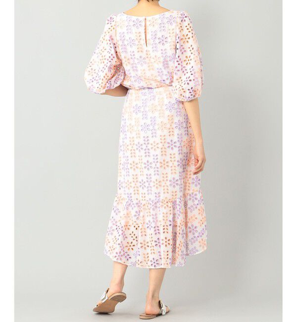  「バイカラーカットワークスカート」|スカート|