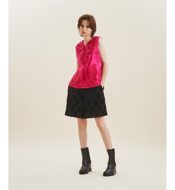 GRACE CONTINENTAL「ベロアレースショートパンツ」|その他|