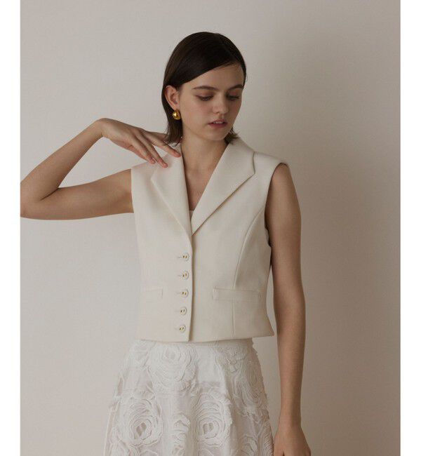 GRACE CONTINENTAL「トリアセジャージジレ」|ベスト・ジレ|キナリ