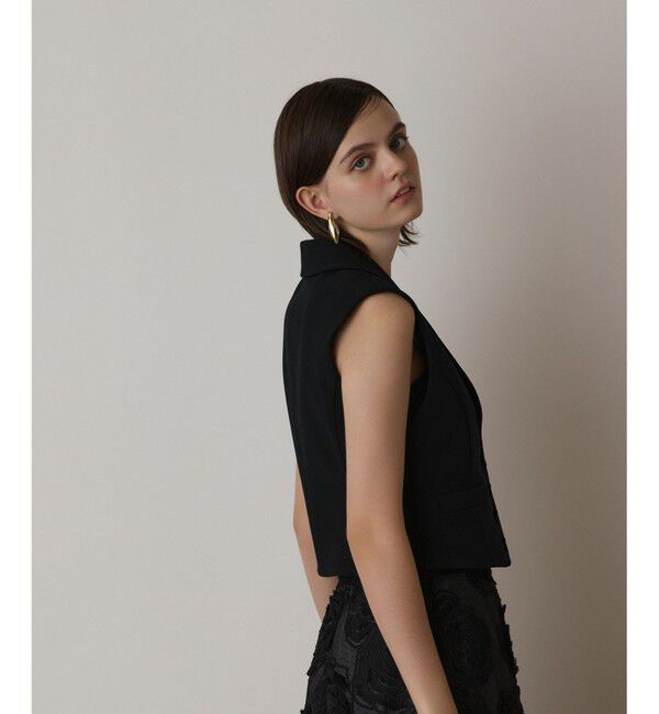 GRACE CONTINENTAL「トリアセジャージジレ」|ベスト・ジレ|