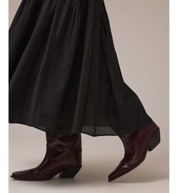 GRACE CONTINENTAL「コットンシルクティアードスカート」|スカート|