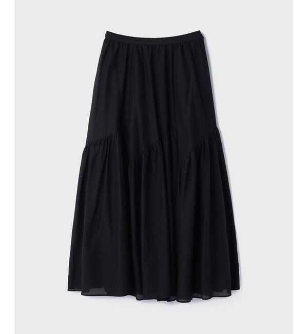 GRACE CONTINENTAL「コットンシルクティアードスカート」|スカート|