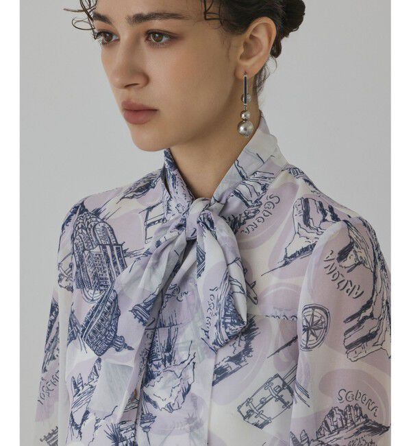 Diagram「スカ－フタイブラウス」|シャツ・ブラウス|