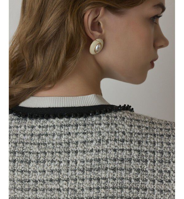 GRACE CONTINENTAL「ツイードペプラムベスト」|ベスト・ジレ|