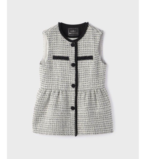 GRACE CONTINENTAL「ツイードペプラムベスト」|ベスト・ジレ|