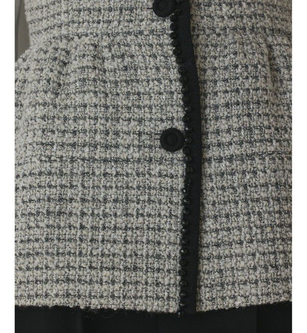 GRACE CONTINENTAL「ツイードペプラムベスト」|ベスト・ジレ|