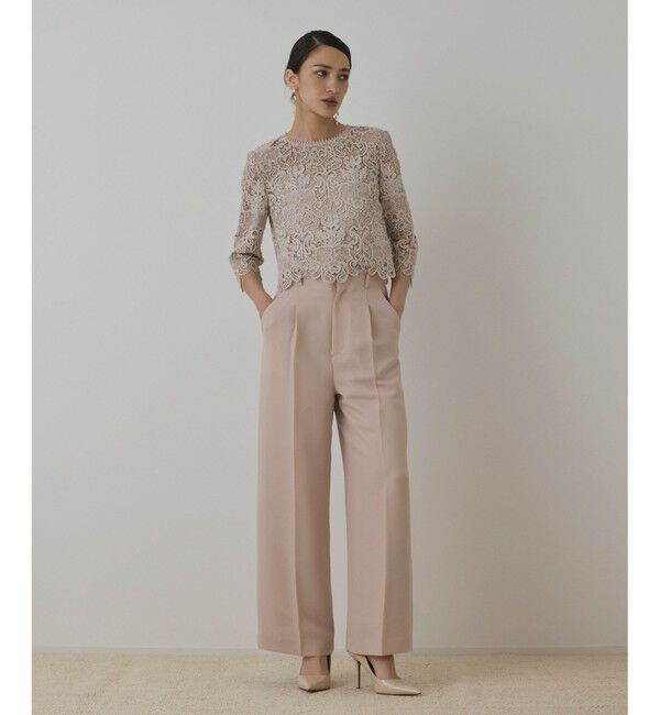 GRACE CONTINENTAL「レ－スブラウス」|シャツ・ブラウス|ベージュ