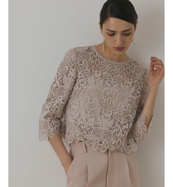 GRACE CONTINENTAL「レ－スブラウス」|シャツ・ブラウス|