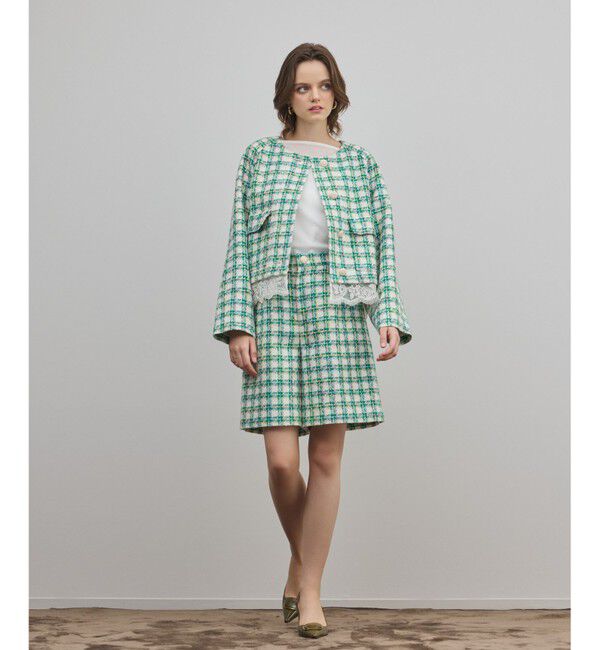 Diagram「ツイードショートパンツ」|その他|グリーン