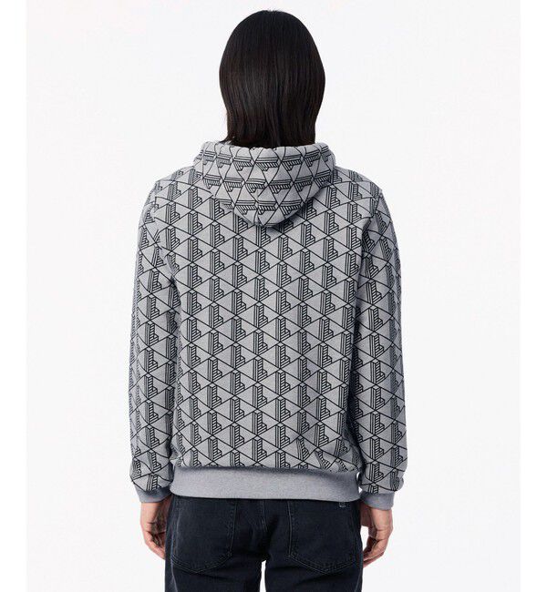 LACOSTE「モノグラムスウェットフーディー / 裏パイルスウェットパーカー」|パーカー|