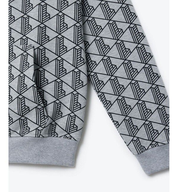 LACOSTE「モノグラムスウェットフーディー / 裏パイルスウェットパーカー」|パーカー|