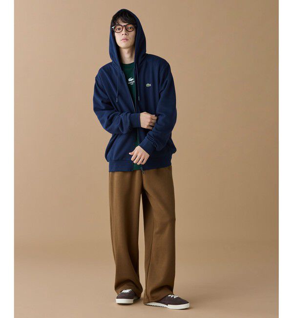 LACOSTE「エッセンシャルジップスウェットフーディー」|パーカー|