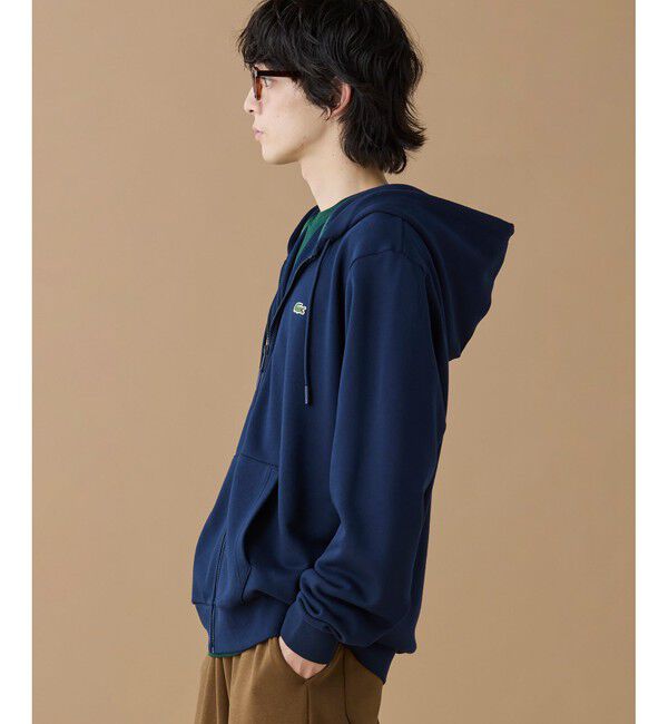LACOSTE「エッセンシャルジップスウェットフーディー」|パーカー|