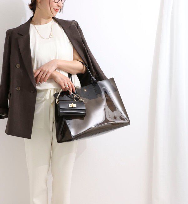 NOLLEY'S「PVCトート＆ミニバッグチャーム L」|トートバッグ|