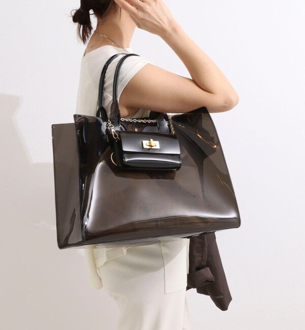 NOLLEY'S「PVCトート＆ミニバッグチャーム L」|トートバッグ|