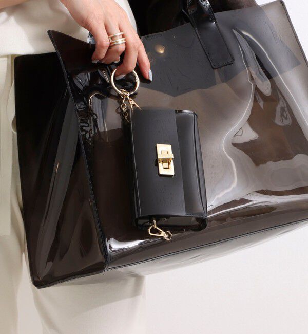 NOLLEY'S「PVCトート＆ミニバッグチャーム L」|トートバッグ|