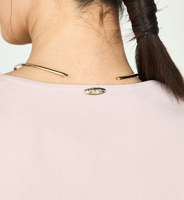 NOLLEY'S sophi「《手洗い可能》カシュクール風5分袖プルオーバーニット」|ニット・セーター|