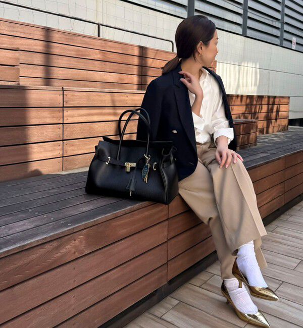 NOLLEY'S「ひねりベルトレザートートバッグ」|トートバッグ|