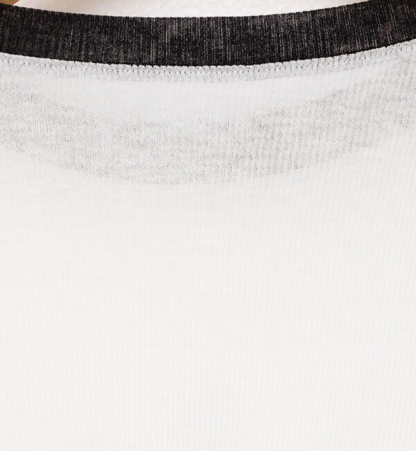 NOLLEY'S sophi「シアー配色トリミング半袖Tシャツ」|Tシャツ・カットソー|