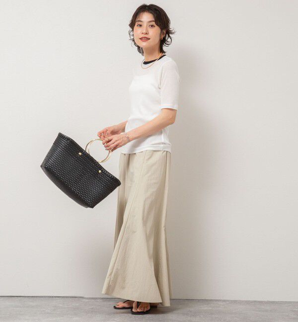 NOLLEY'S sophi「シアー配色トリミング半袖Tシャツ」|Tシャツ・カットソー|