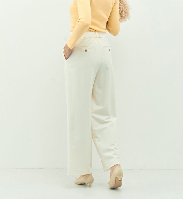 NOLLEY'S sophi「ウォッシャブルピーチツイルラップワイドパンツ」|その他|
