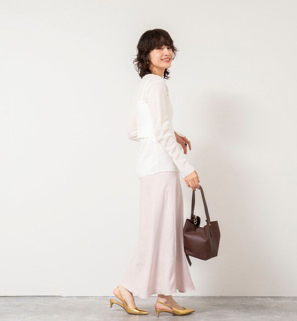 NOLLEY'S sophi「《手洗い可能》モヘヤ混片畦ビスチェ」|ニット・セーター|