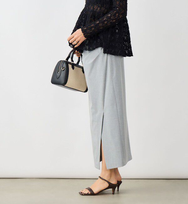 NOLLEY'S sophi「ウォッシャブルストライプドレープタイトスカート」|タイト|