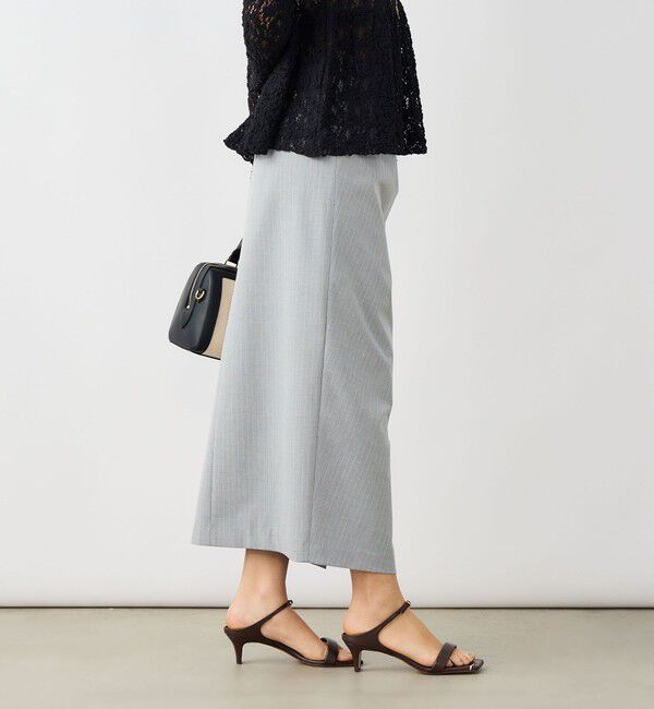 NOLLEY'S sophi「ウォッシャブルストライプドレープタイトスカート」|タイト|