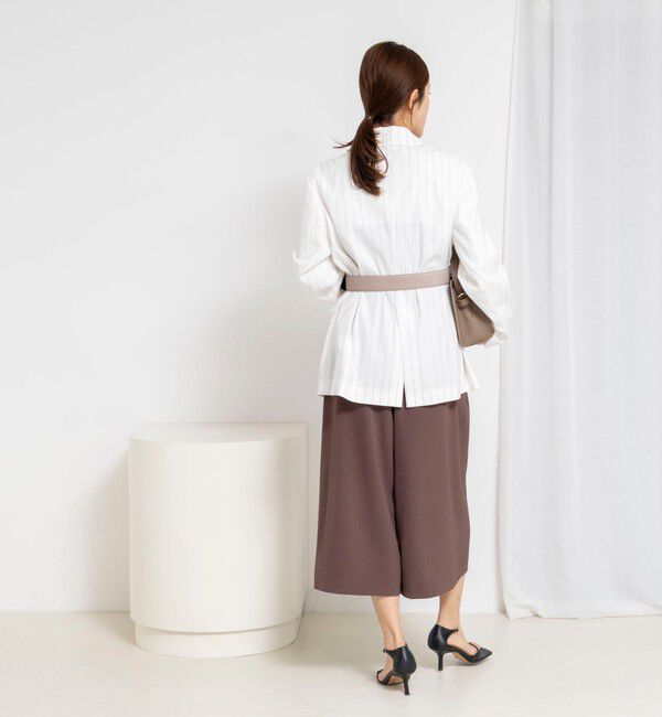 NOLLEY'S「【WEB＆一部店舗限定色アイテム】ウォッシャブルストライプオーバージャケット」|テーラードジャケット|