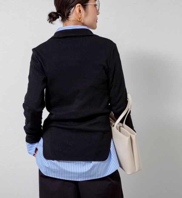 MAQWEL「【MAQWEL/マクウェル】COTTON RIBハーフジッププルオーバー」|Tシャツ・カットソー|